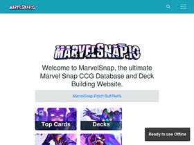 'marvelsnap.io' screenshot