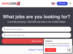 'whatjobs.com' screenshot
