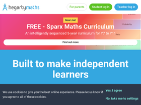 'hegartymaths.com' screenshot