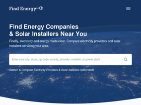 'findenergy.com' screenshot