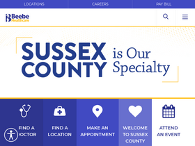 'beebehealthcare.org' screenshot