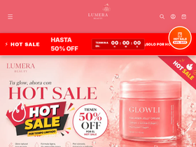 lumera-argentina.com homepage screenshot