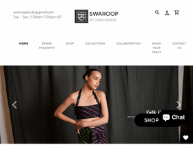 swaroopbysb.com homepage screenshot