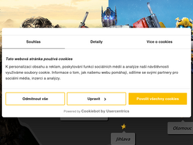 'cinestar.cz' screenshot