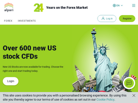 'alpari.com' screenshot