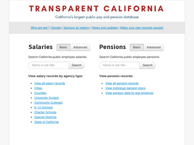 'transparentcalifornia.com' screenshot