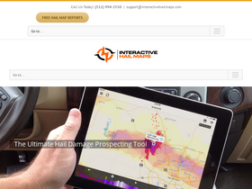 'interactivehailmaps.com' screenshot