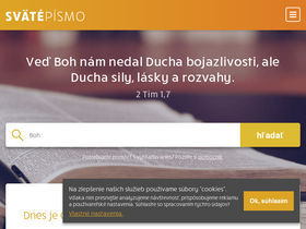 'svatepismo.sk' screenshot