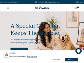 pawever.shop homepage screenshot