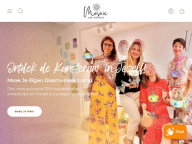Mosaic Art Studio Netherlands homepage screenshot
