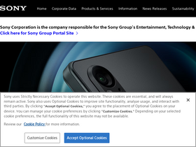 'sony.net' screenshot