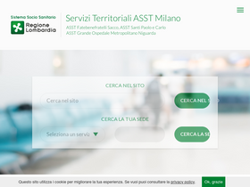 'serviziterritoriali-asstmilano.it' screenshot