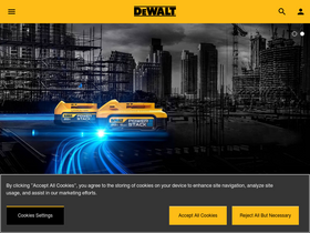 'dewalt.com' screenshot