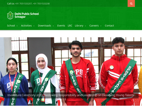 'dpssrinagar.com' screenshot