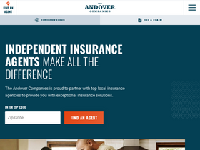 'andovercompanies.com' screenshot