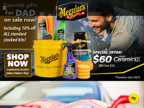 'meguiars.com' screenshot