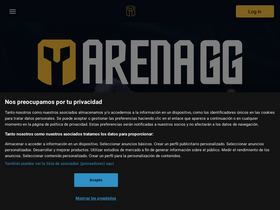 'arenagg.com' screenshot