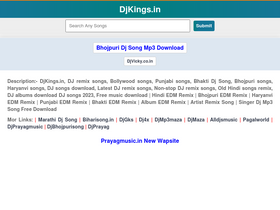 'djkings.in' screenshot