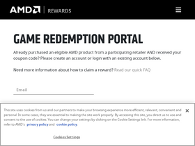 'amdrewards.com' screenshot