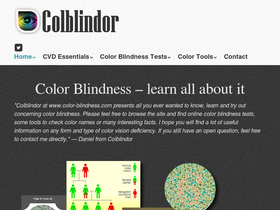 'color-blindness.com' screenshot