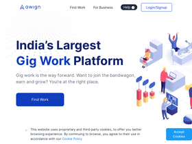 'awign.com' screenshot