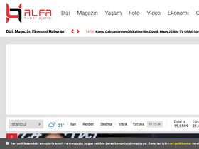 'alfahaberajansi.com' screenshot