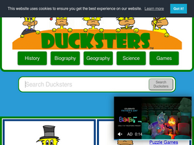 'ducksters.com' screenshot