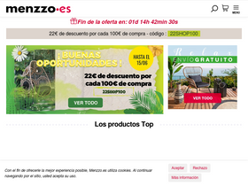 'menzzo.es' screenshot