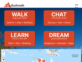 'bushwalk.com' screenshot