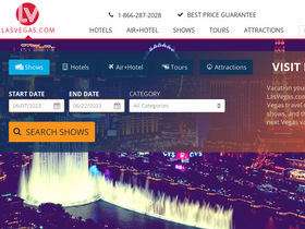 'lasvegas.com' screenshot