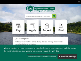 'highpeak.gov.uk' screenshot