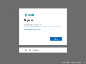 'emcor.net' screenshot
