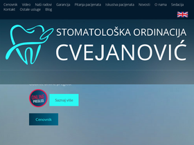 'ordinacijacvejanovic.com' screenshot