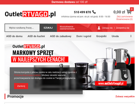 'outletrtvagd.pl' screenshot