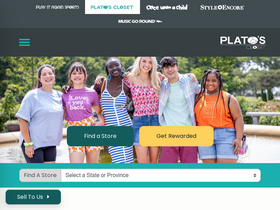 'platoscloset.com' screenshot