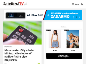 'satelitnatv.sk' screenshot