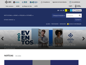 'ueg.br' screenshot