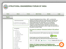 'sefindia.org' screenshot