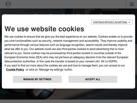 'lancia.com' screenshot