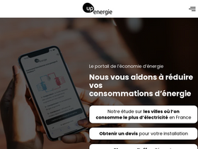 'upenergie.com' screenshot