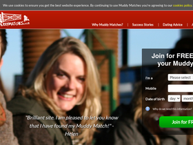 'muddymatches.co.uk' screenshot