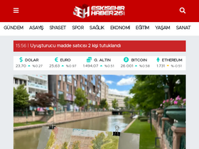 'eskisehirhaber26.com' screenshot