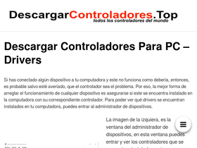 'descargarcontroladores.top' screenshot