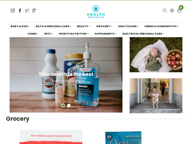 Healthreaction homepage screenshot