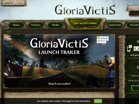'gloriavictisgame.com' screenshot