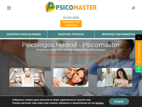 'psicomaster.es' screenshot