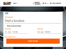 'sixt.ae' screenshot