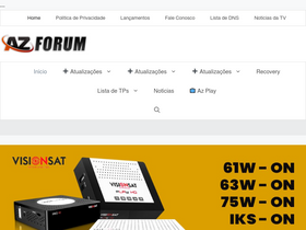 'azforum.com.br' screenshot