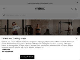 us.checkout.gymshark.com homepage screenshot