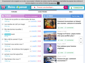 'moins-depenser.com' screenshot